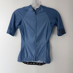 Tres Pinas Short Sleeve Blue Cycling Jersey
